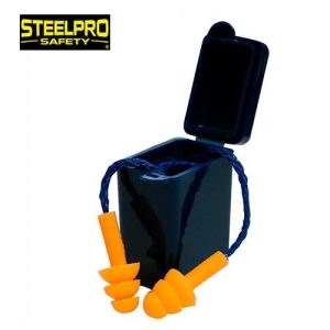 Tapón Auditivo TPR EP-T06C en caja o bolsa Steelpro