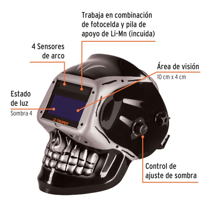 Careta electrónica Truper 1011112
