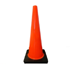 Cono de PVC 36″ (90CM) con Base Negra