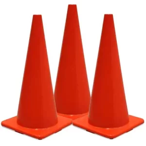 Cono de Seguridad de PVC NARANJA 36″ – 90 CM